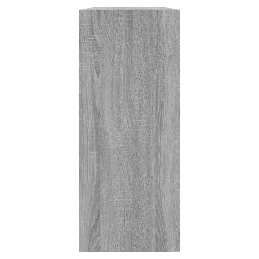 vidaXL Bücherregal/Raumteiler Grau Sonoma 100x30x72 cm