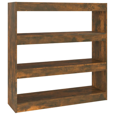 vidaXL Bücherregal/Raumteiler Räuchereiche 100x30x103 cm