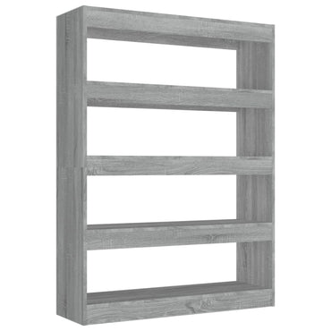 vidaXL Bibliothèque/Séparateur de pièce gris sonoma 100x30x135 cm