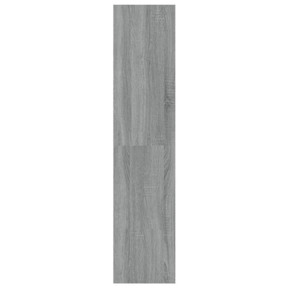 vidaXL Bücherregal/Raumteiler Grau Sonoma 100x30x135 cm