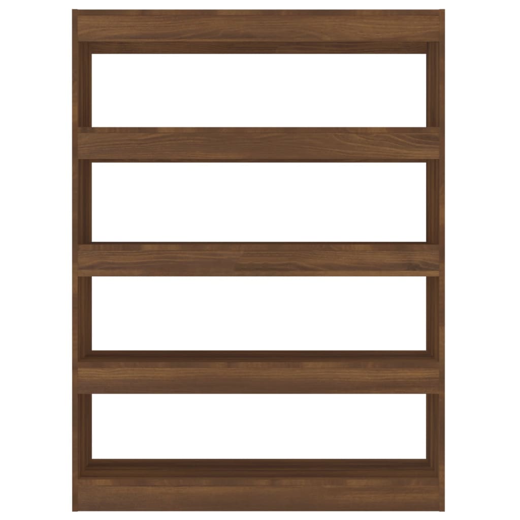 vidaXL Bücherregal/Raumteiler Braun Eichen-Optik 100x30x135 cm