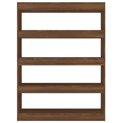 vidaXL Bücherregal/Raumteiler Braun Eichen-Optik 100x30x135 cm