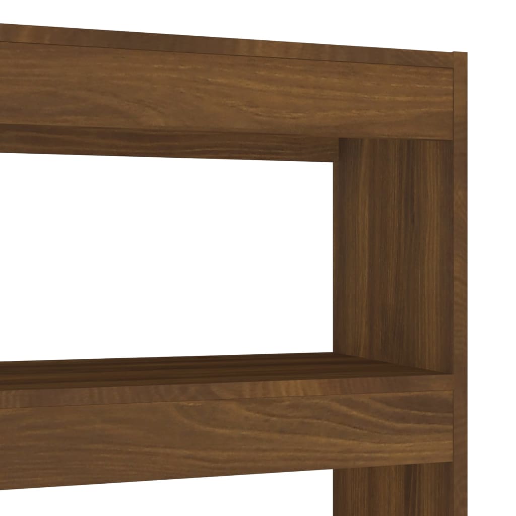 vidaXL Bücherregal/Raumteiler Braun Eichen-Optik 100x30x135 cm