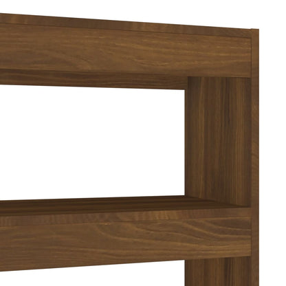 vidaXL Bücherregal/Raumteiler Braun Eichen-Optik 100x30x135 cm