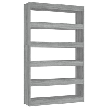 vidaXL Bücherregal/Raumteiler Grau Sonoma 100x30x166 cm