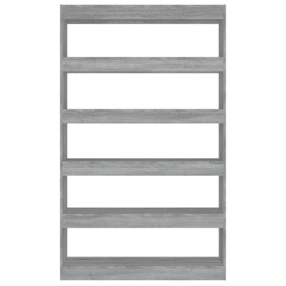vidaXL Bücherregal/Raumteiler Grau Sonoma 100x30x166 cm