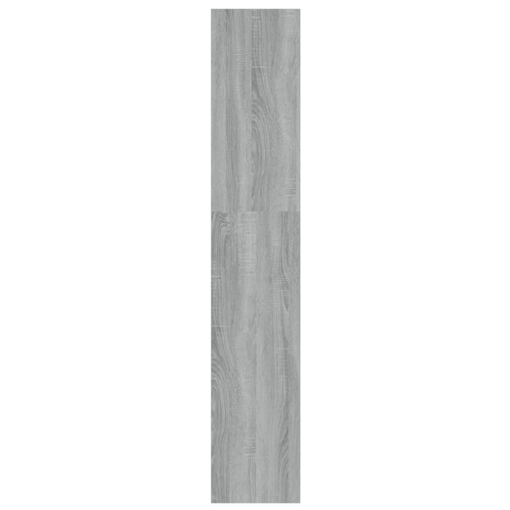 vidaXL Bücherregal/Raumteiler Grau Sonoma 100x30x166 cm