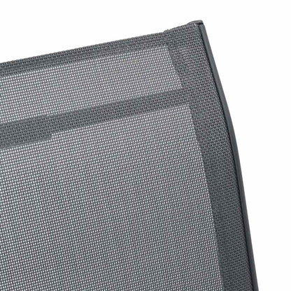 vidaXL Stapelbare Gartenstühle 4 Stk. Grau Textilene