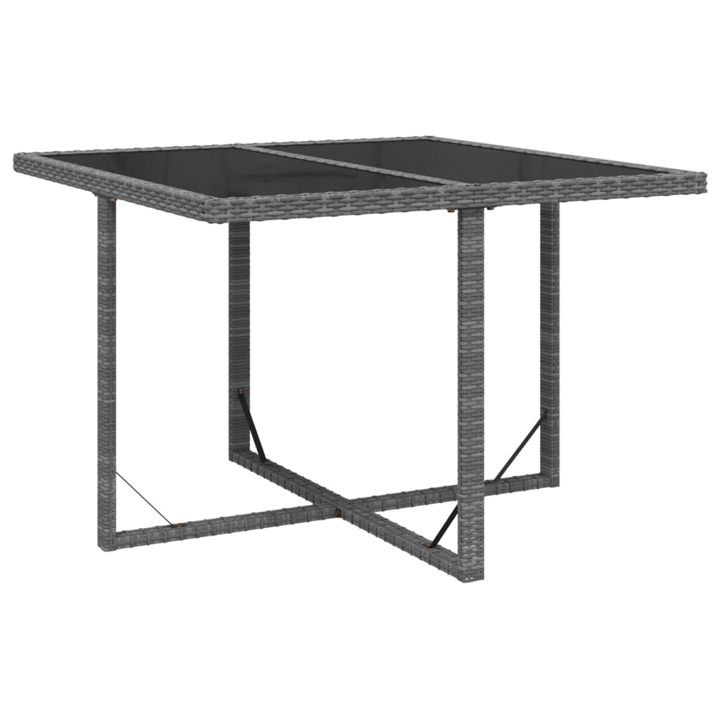 vidaXL Ensemble de salle à manger de jardin 5 pcs avec coussins résine tressée gris
