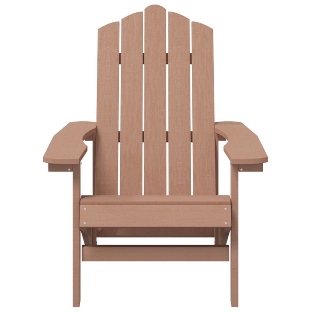 vidaXL Adirondack-Gartenstühle 2 Stk. HDPE Braun