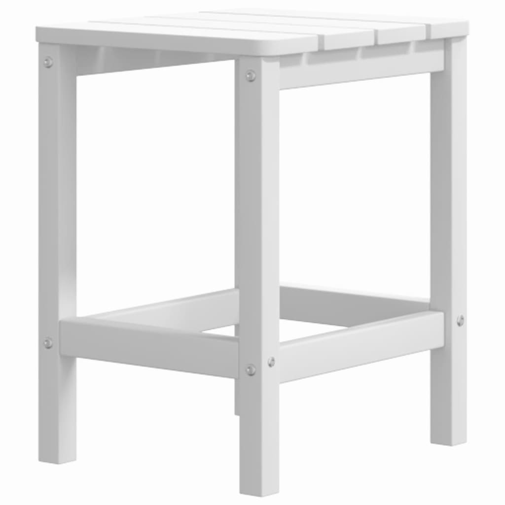 vidaXL Chaise de jardin Adirondack avec table en HDPE Blanc