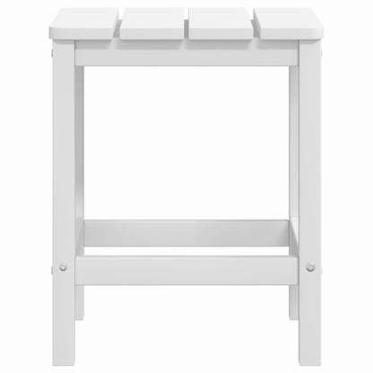 vidaXL Chaises de jardin Adirondack avec table en HDPE Blanc