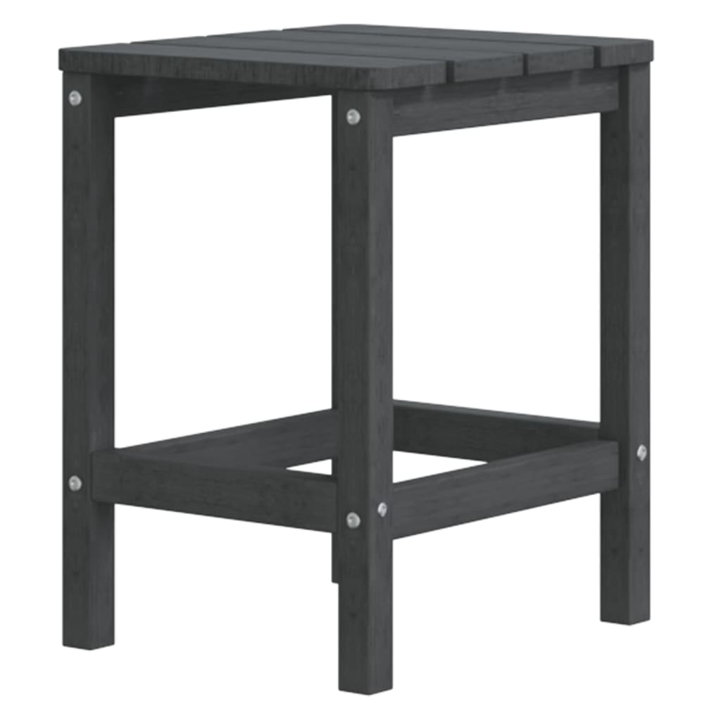 vidaXL Chaises de jardin Adirondack avec table HDPE anthracite