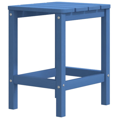 vidaXL Chaise de jardin Adirondack avec pouf et table HDPE Aigue-marine