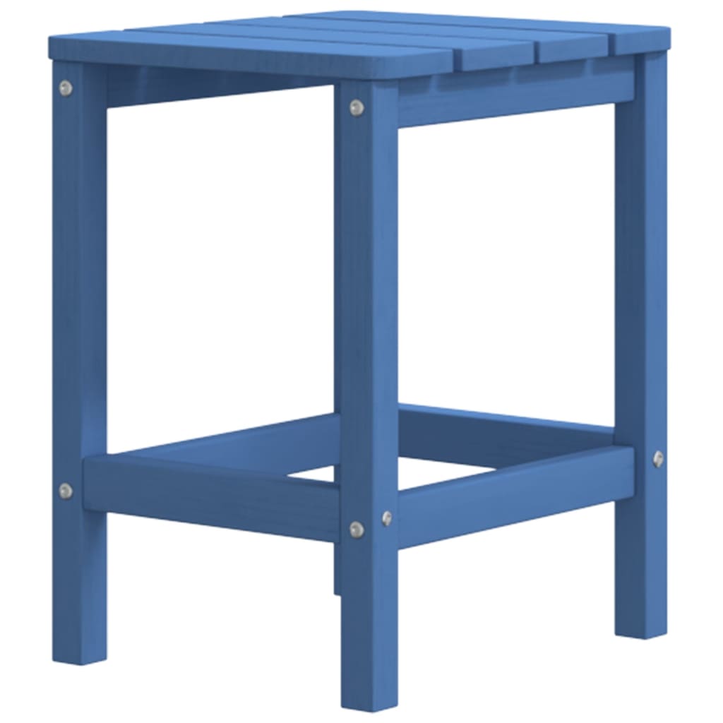 vidaXL Adirondack-Gartenstühle mit Hocker & Tisch HDPE Aquamarin