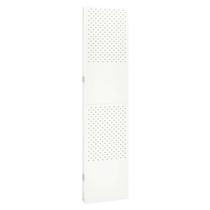 vidaXL Paravent à 4 panneaux 2 pcs Blanc 160x180 cm Acier