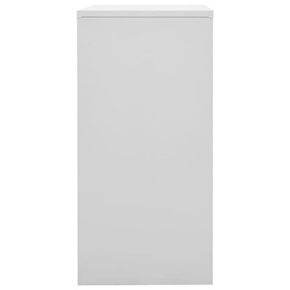 vidaXL Schließfachschränke 2 Stk. Hellgrau und Blau 90x45x92,5cm Stahl