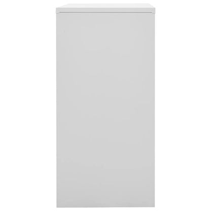 vidaXL Schließfachschränke 2 Stk. Hellgrau und Rot 90x45x92,5cm Stahl