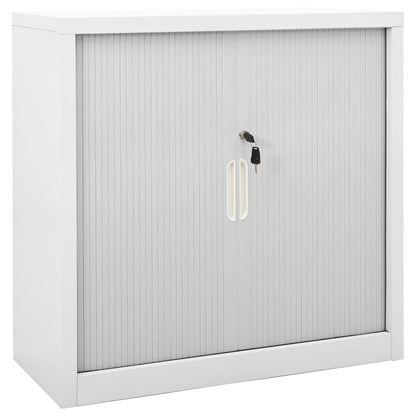 vidaXL Schrank mit Schiebetür & Pflanzkasten Grau 90x40x113 cm Stahl