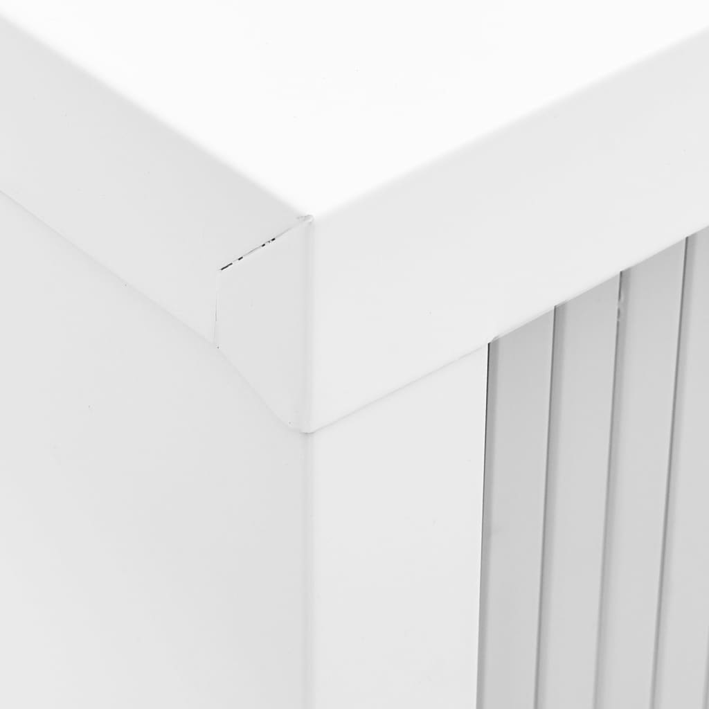 vidaXL Schrank mit Schiebetür & Pflanzkasten Grau 90x40x113 cm Stahl