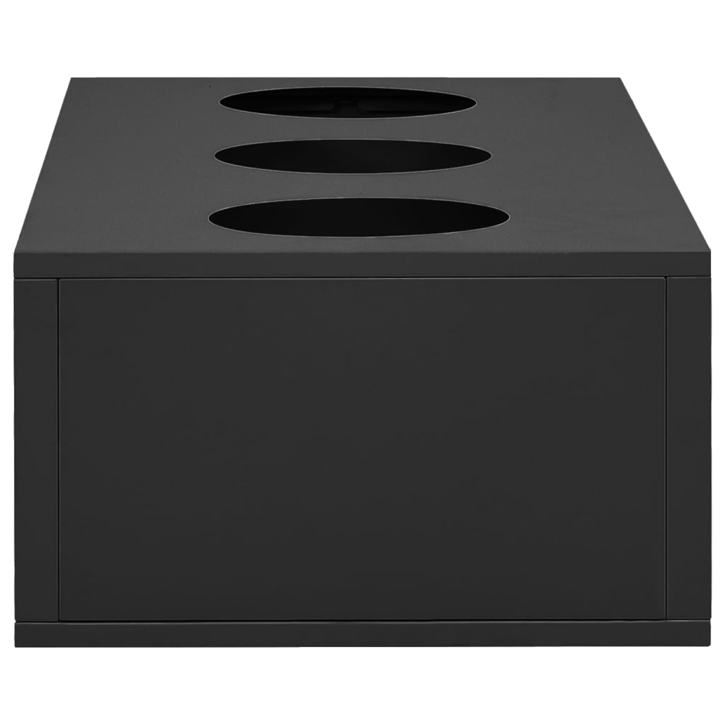 vidaXL Büroschrank mit Pflanzkasten Anthrazit 90x40x128 cm Stahl