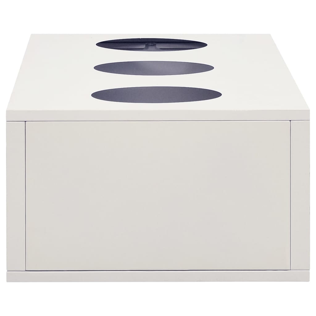 vidaXL Büroschrank mit Pflanzkasten Hellgrau 90x40x125 cm Stahl
