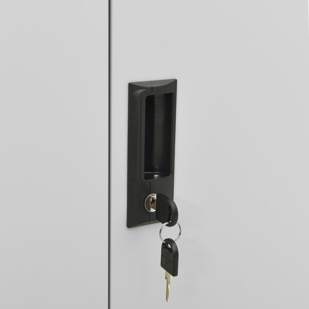 vidaXL Büroschrank mit Pflanzkasten Hellgrau 90x40x125 cm Stahl