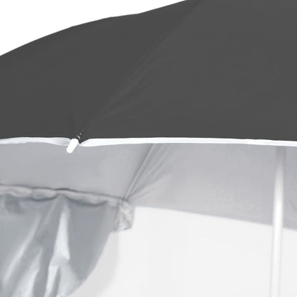 vidaXL Strandschirm mit Seitenteilen Anthrazit 215 cm