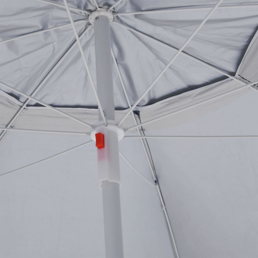 vidaXL Strandschirm mit Seitenteilen Anthrazit 215 cm