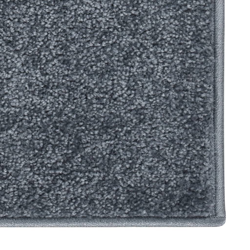 vidaXL Tapis à poils courts 160x230 cm Anthracite