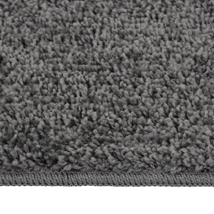 vidaXL Tapis à poils longs gris foncé 120 x 170 cm Antidérapant