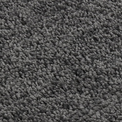 vidaXL Tapis à poils longs Gris foncé 160x230 cm Antidérapant