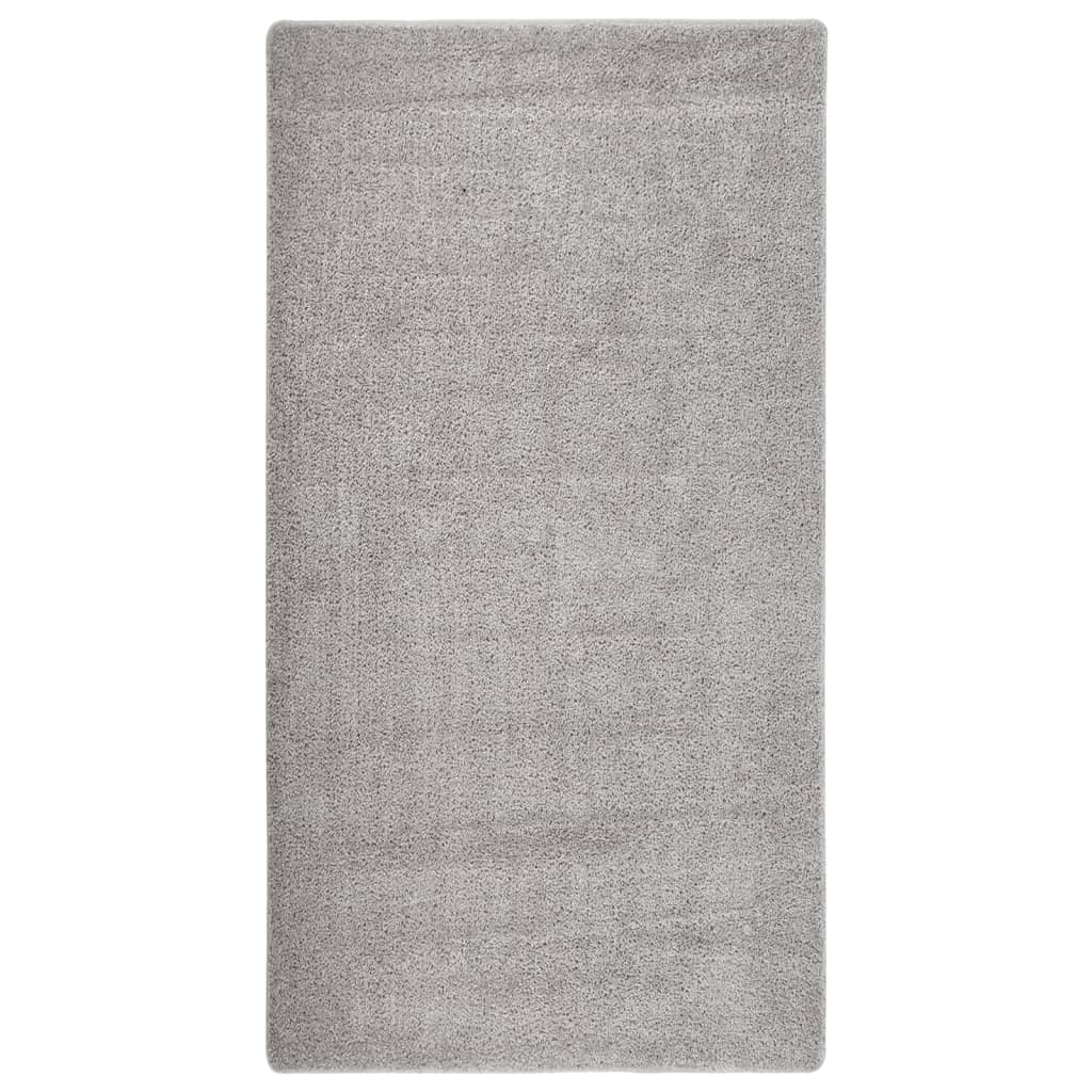 vidaXL Tapis shaggy gris clair 80x150 cm antidérapant