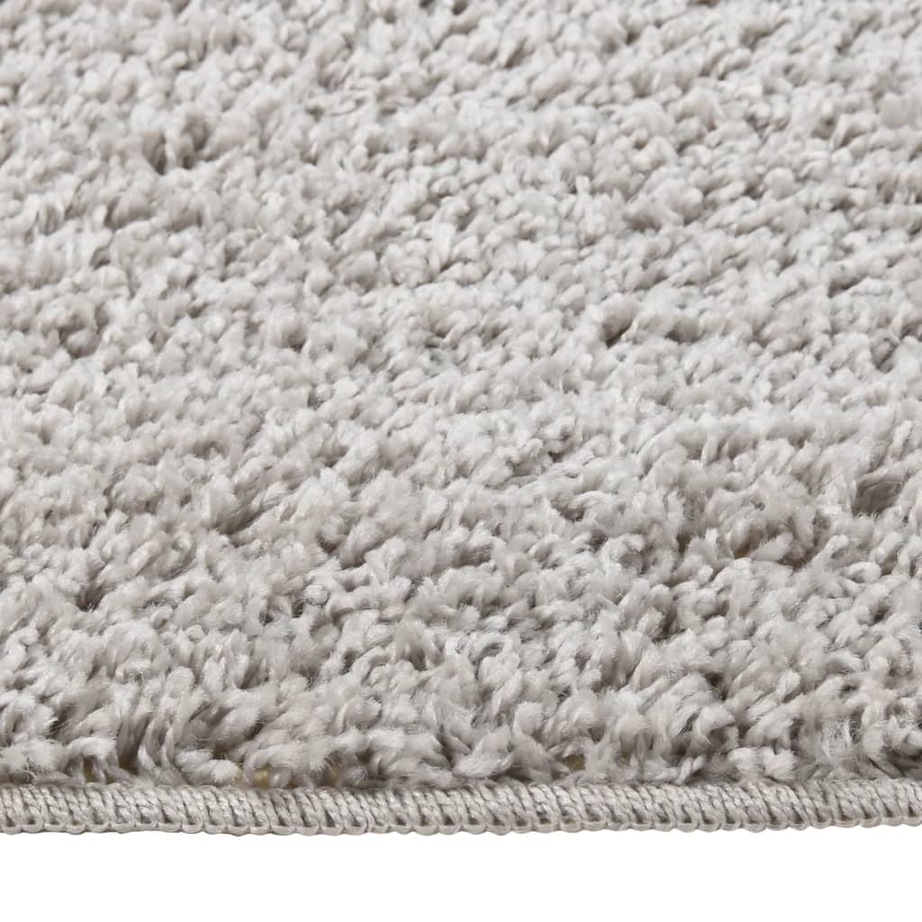 vidaXL Tapis shaggy gris clair 80x150 cm antidérapant