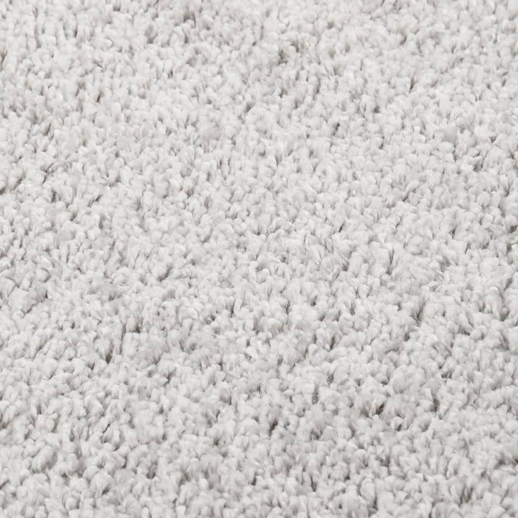 vidaXL Tapis shaggy gris clair 80x150 cm antidérapant