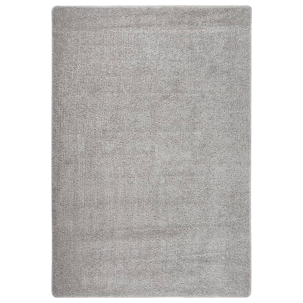 vidaXL Tapis shaggy Gris clair 120x170 cm Antidérapant