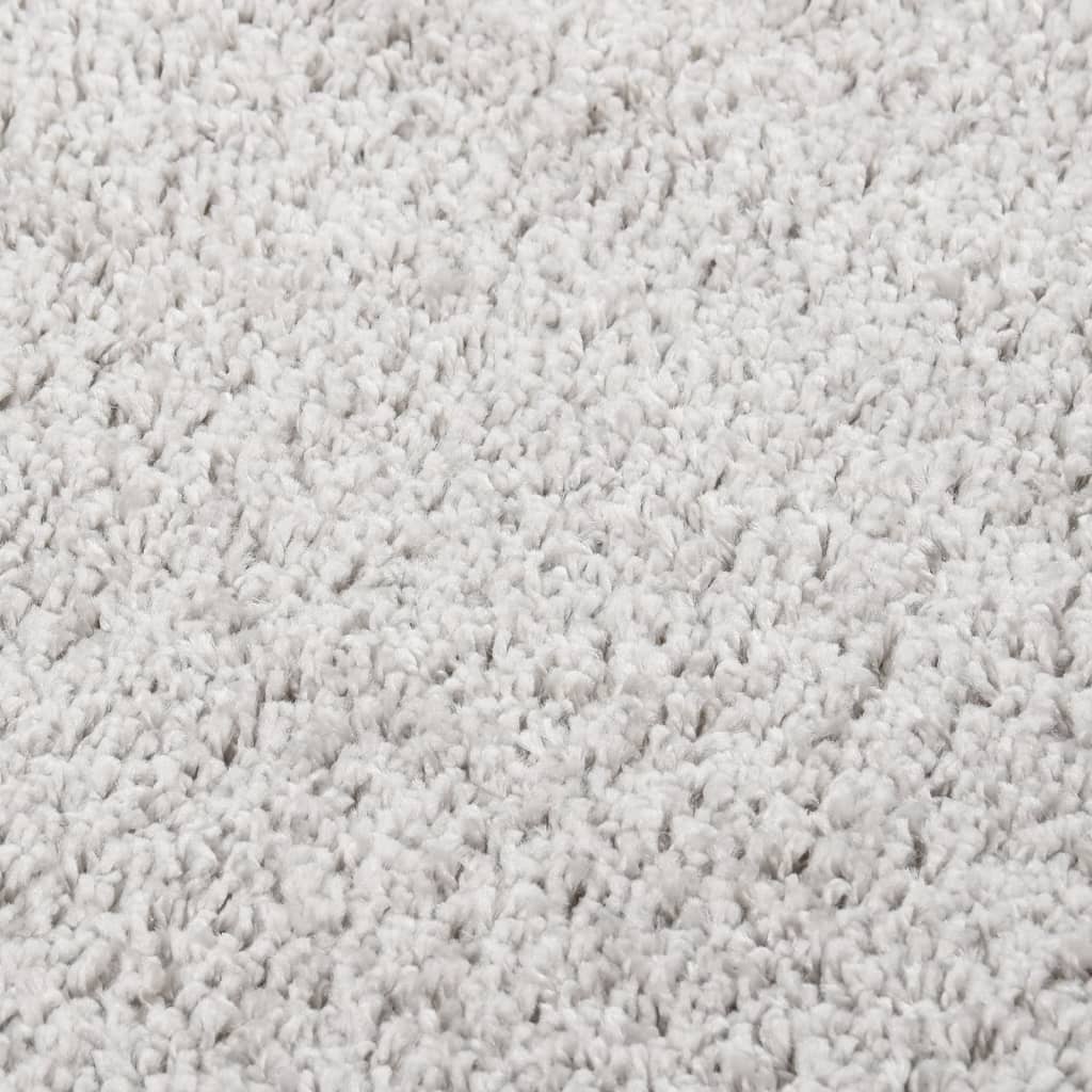 vidaXL Tapis shaggy Gris clair 140x200 cm Antidérapant