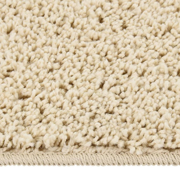 vidaXL Tapis à poils longs crème 120x170 cm antidérapant