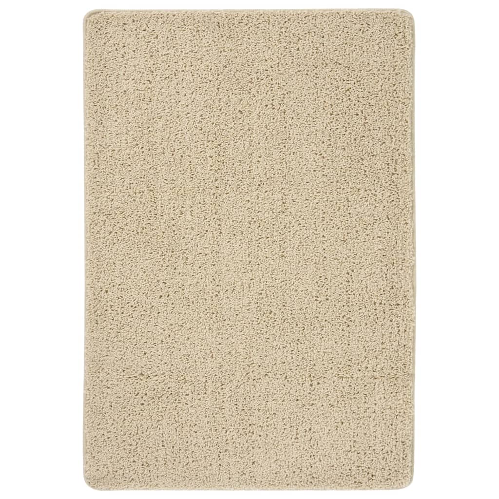 vidaXL Tapis shaggy crème 160x230 cm Antidérapant