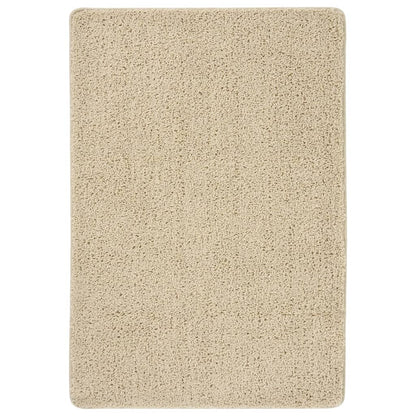vidaXL Tapis shaggy crème 160x230 cm Antidérapant