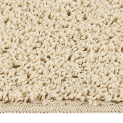 vidaXL Tapis shaggy crème 160x230 cm Antidérapant