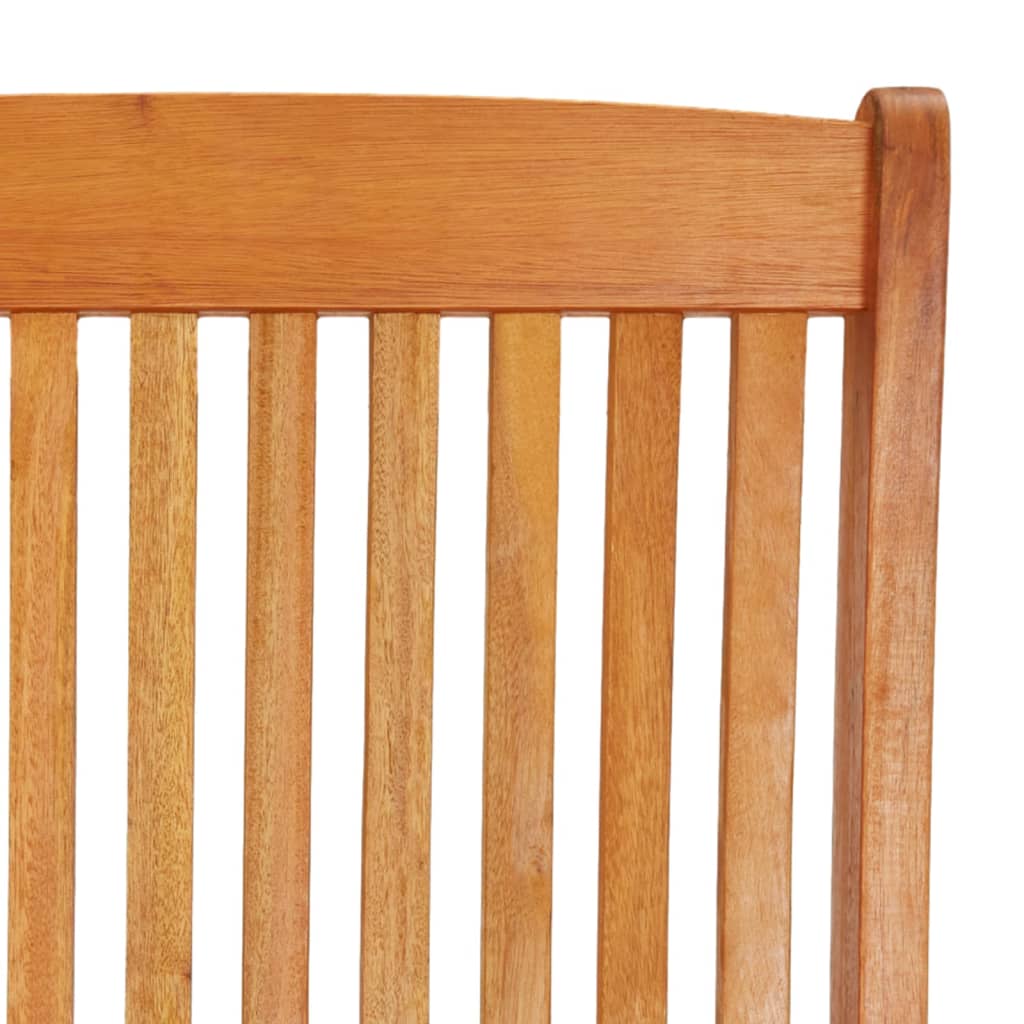vidaXL Chaises de jardin pliantes avec repose-pieds 2 pcs Bois d'eucalyptus