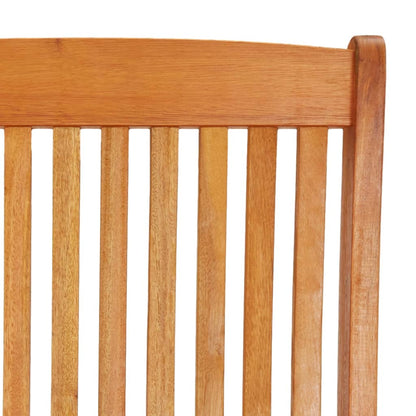 vidaXL Chaises de jardin pliantes avec repose-pieds 2 pcs Bois d'eucalyptus
