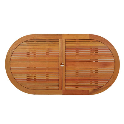 vidaXL Gartentisch 160x85x75 cm Massivholz Eukalyptus