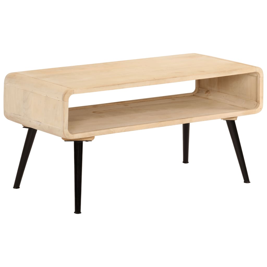 vidaXL Table basse 95x40x45 cm Bois de manguier massif