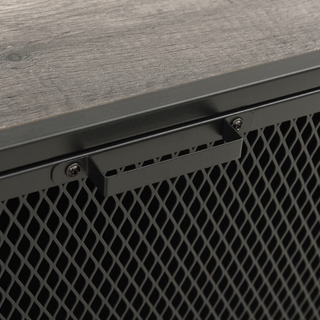 vidaXL Lagerschränke 2 Stk. Grau 72x36x82 cm Metall und MDF