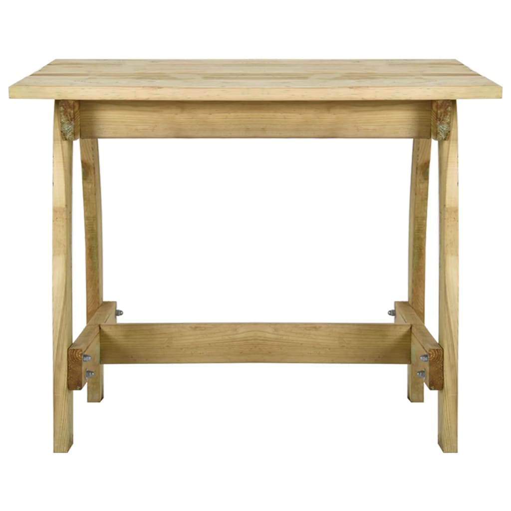 vidaXL Salon de jardin 5 pcs en bois de pin imprégné