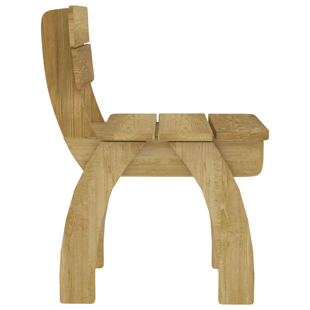 vidaXL Salon de jardin 5 pcs en bois de pin imprégné