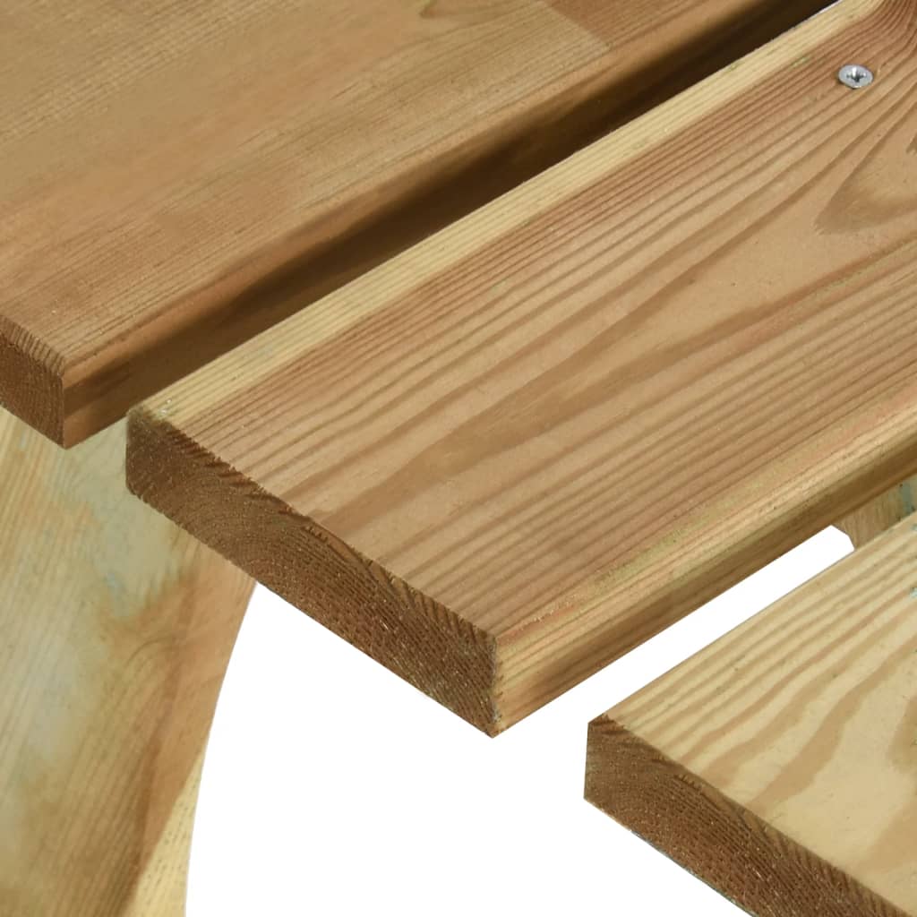 vidaXL Salon de jardin 5 pcs en bois de pin imprégné