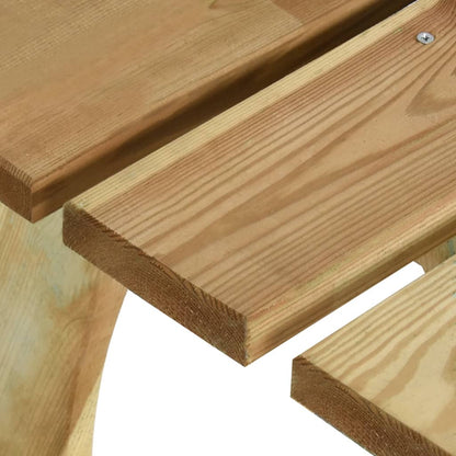 vidaXL Salon de jardin 5 pcs en bois de pin imprégné